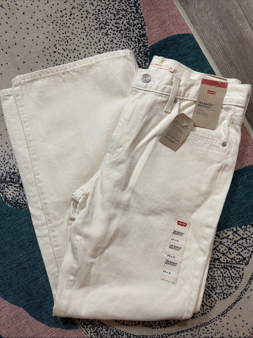 Levi's ‘94 Baggy Bootcut Women's Cream Jeans